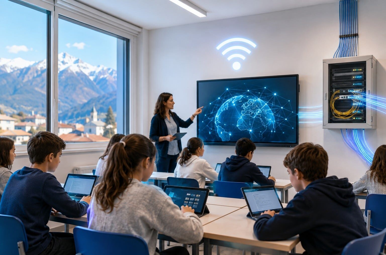 Connessione internet nelle scuole