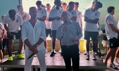 Il vicegovernatore del Friuli-Venezia Giulia con delega allo Sport, Mario Anzil in occasione della presentazione ufficiale della prima squadra dell’Apu Old Wild West Udine per la stagione di Serie A 2026/2027