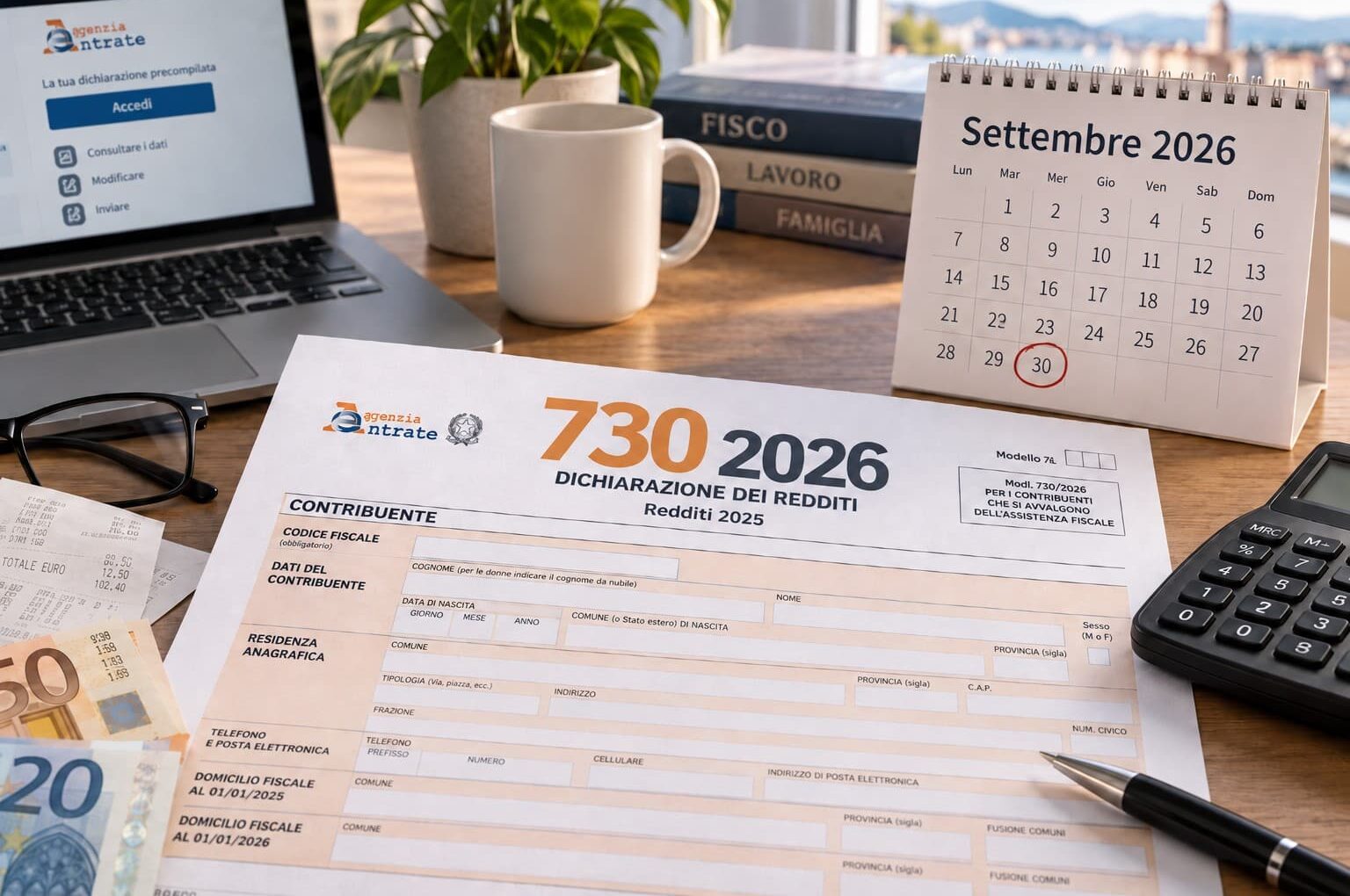 730/2026, scadenza del 30 settembre