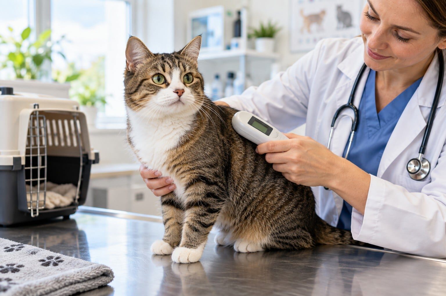 Gatto dal veterinario