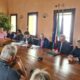 Gli assessori regionali Alessia Rosolen e Sergio Emidio Bini al tavolo con le parti sociali