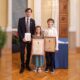 I tre ragazzi premiati