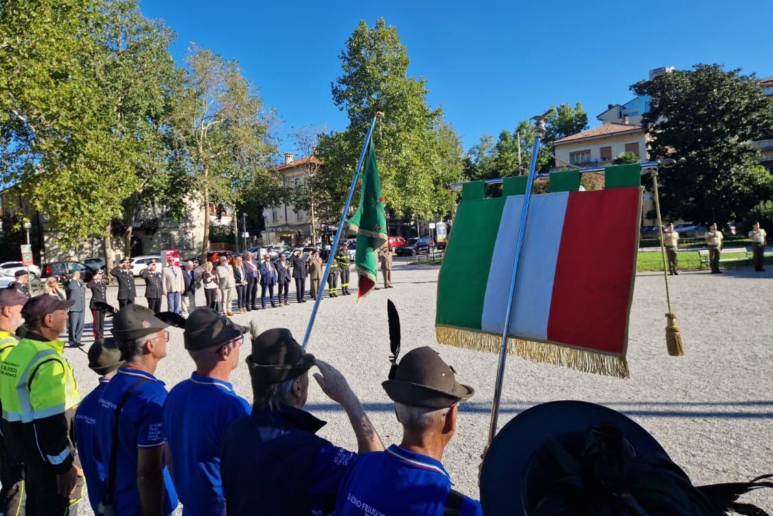 L'esecuzione dell'Inno di Mameli durante la cerimonia