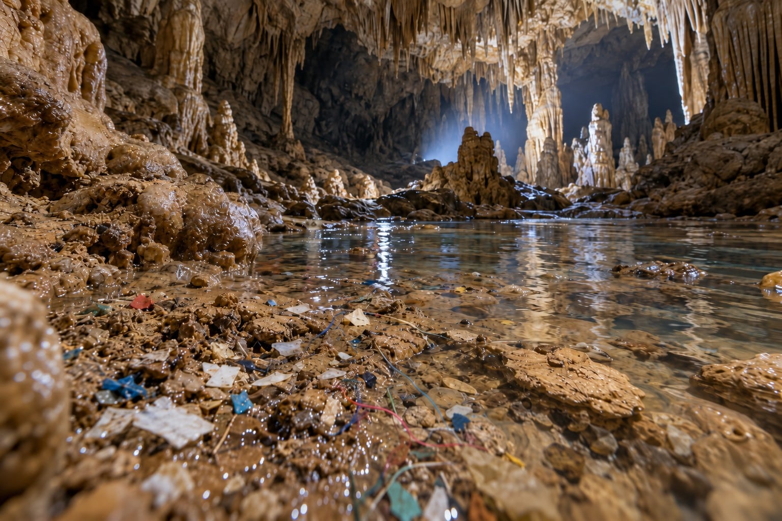 Microplastiche nelle grotte del Carso triestino