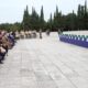 Un momento della cerimonia in onore dei 32 caduti della Grande Guerra rimpatriati in Italia