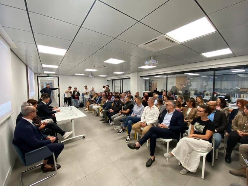 Un momento della presentazione del progetto "Health&Care" di Edil Group