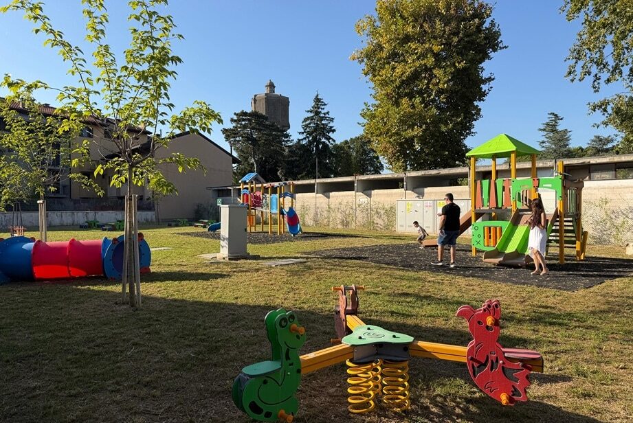 Una veduta dell'area esterna