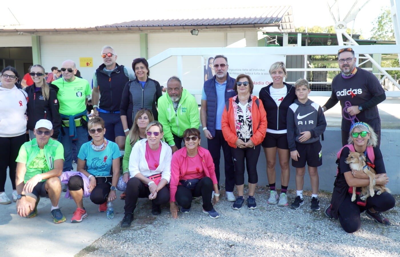 Alcuni dei partecipanti al memorial dedicato a Nadia Orlando