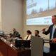 L'assessore Scoccimarro alla presentazione del progetto per il recupero dell’ex aerocampo di Udine-Campoformido.