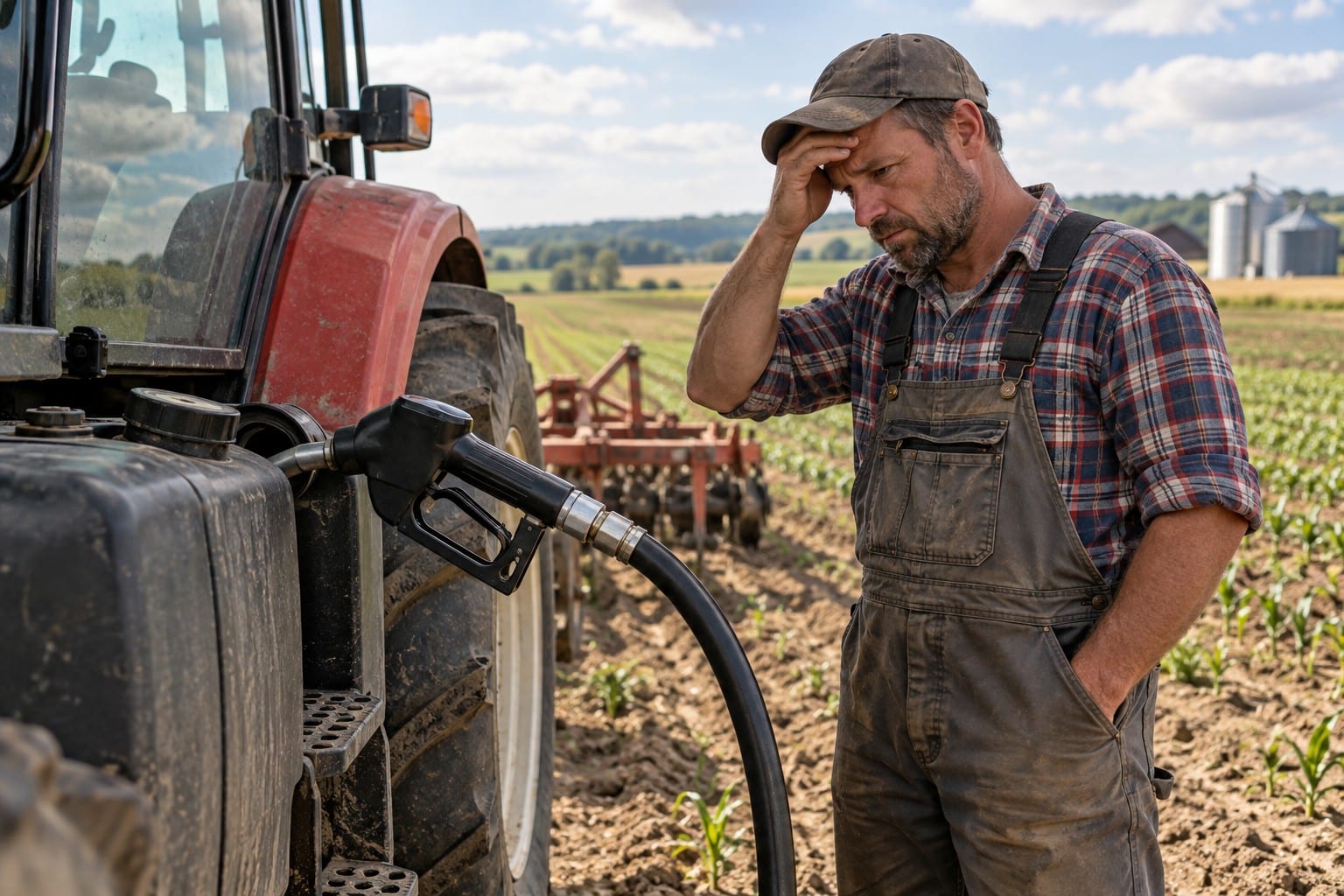 Caro gasolio per le aziende agricole