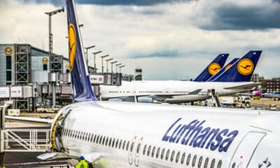 Aerei Lufthansa all'aeroporto di Francoforte