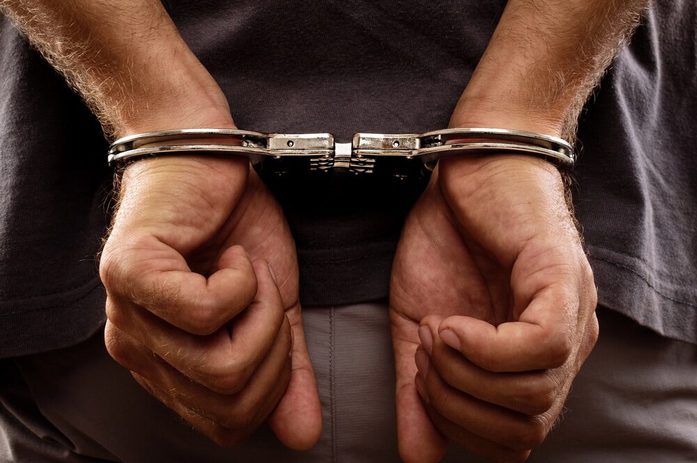 Uomo in arresto