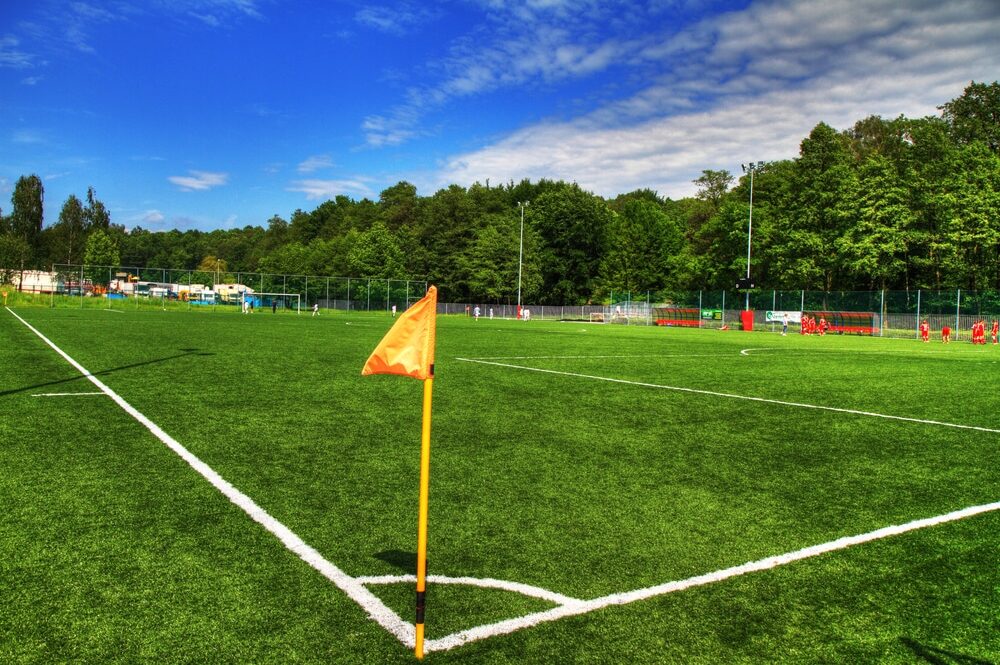 Campo da calcio in erba sintetica