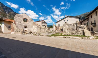 Venzone, antichi ruderi della Chiesa di San Giovanni Battista