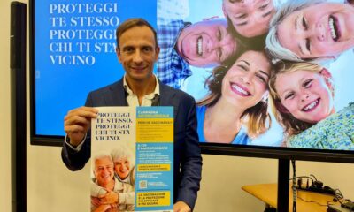 Il governatore Massimiliano Fedriga alla presentazione della campagna vaccinale antinfluenzale 2026/27