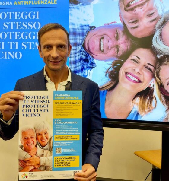 Il governatore Massimiliano Fedriga alla presentazione della campagna vaccinale antinfluenzale 2026/27