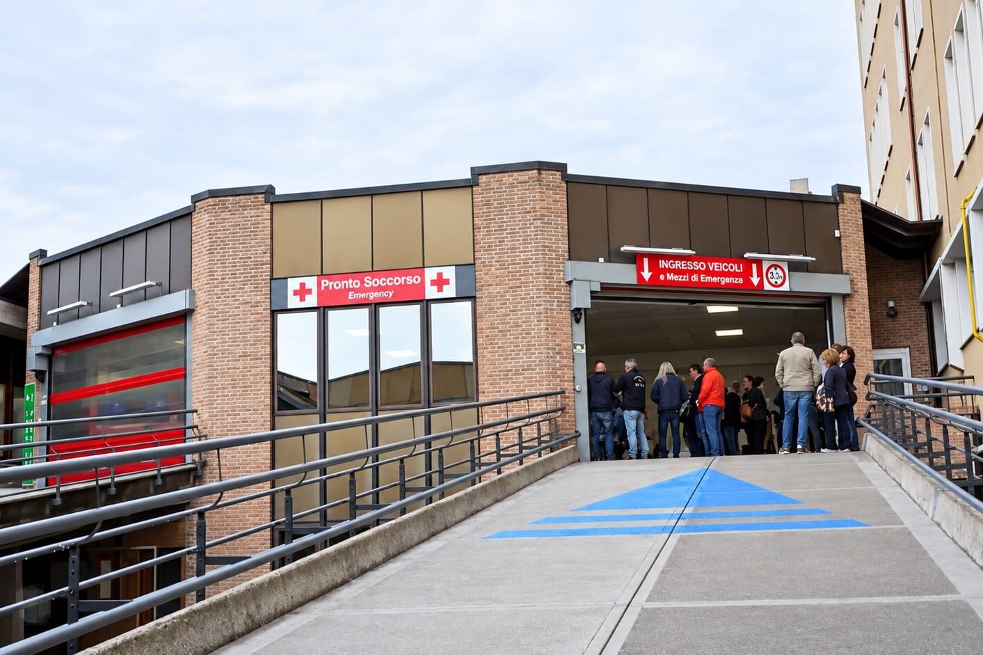 L'ingresso del pronto soccorso a San Daniele del Friuli