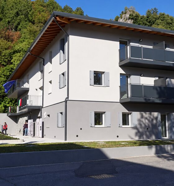 La palazzina Ater a Osoppo
