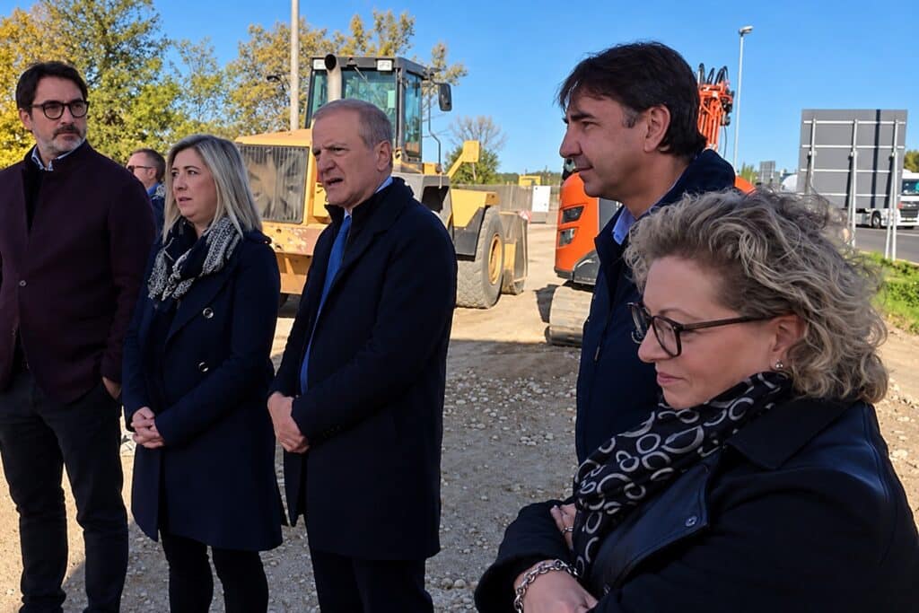L'assessore regionale Cristina Amirante durante il sopralluogo
