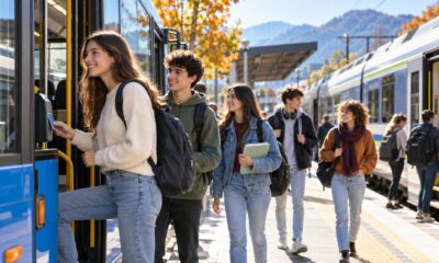 Studenti in viaggio con bus e treno