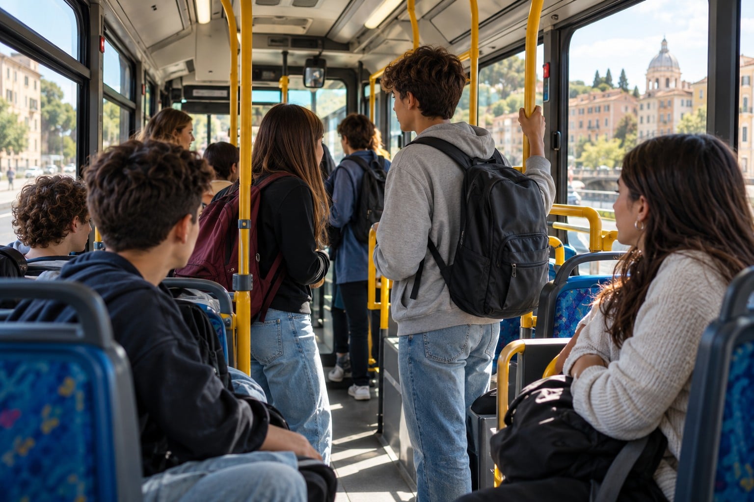 Studenti sull’autobus