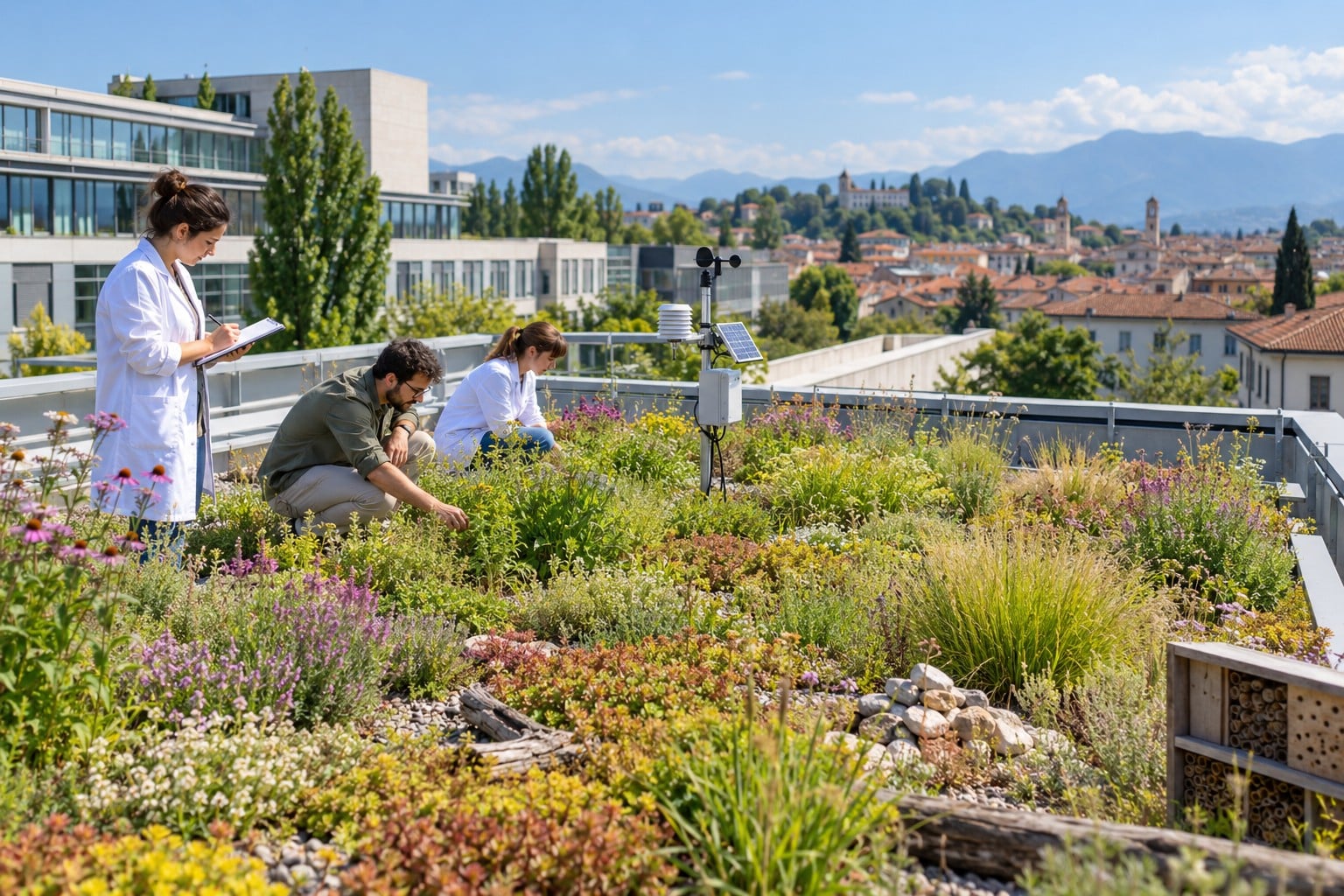 Tetti verdi in città per la biodiversità
