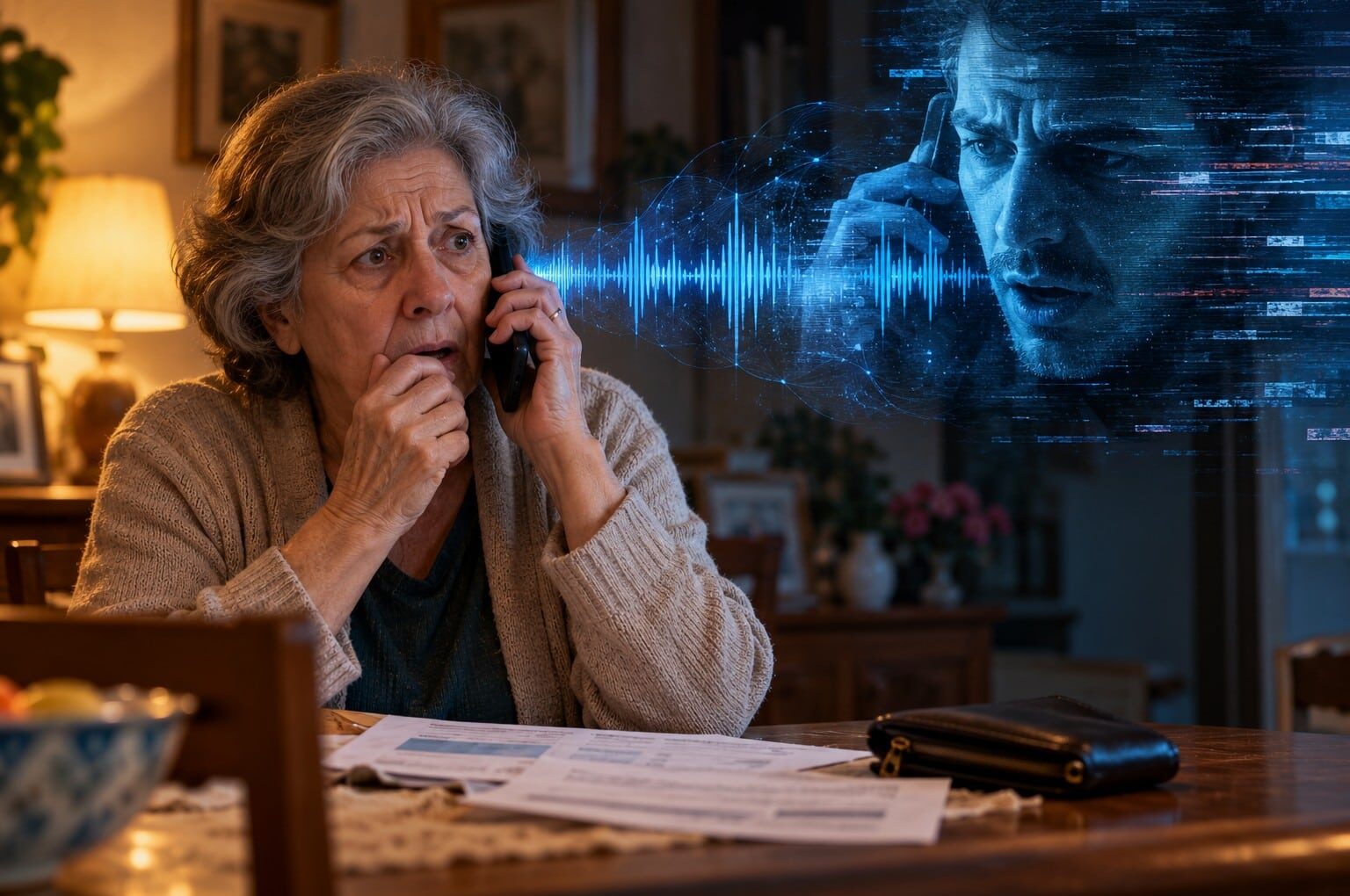 Truffa telefonica con l'AI