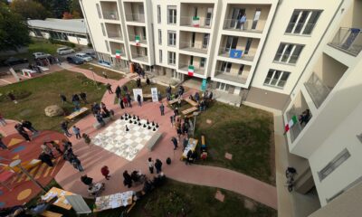 Il nuovo complesso Ater di via Eritrea a Udine, composto da 39 alloggi di edilizia residenziale pubblica.