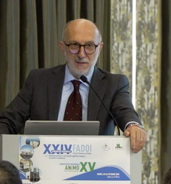 L'assessore Riccardi durante il suo intervento