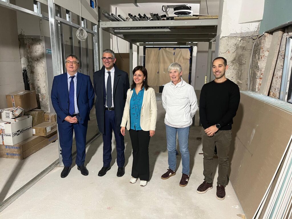 Foto di gruppo al termine del sopralluogo