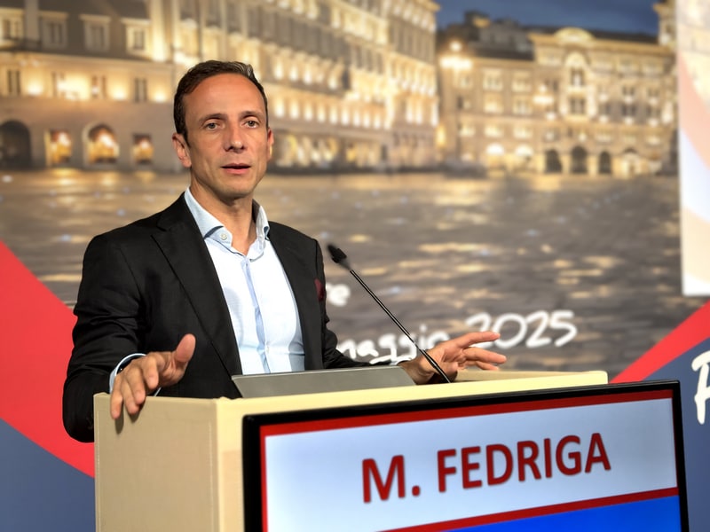 Il governatore Massimiliano Fedriga