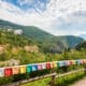 Memoriale e vista sulla diga del Vajont