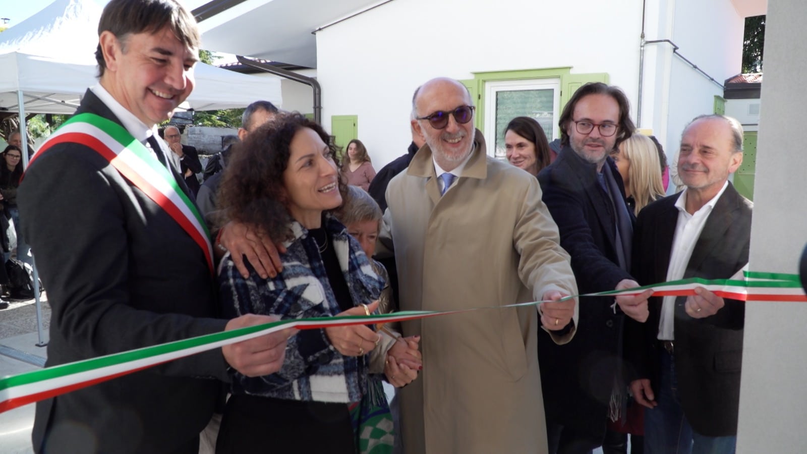 L'inaugurazione di Casa Selz, a Ronchi dei Legionari, al termine dei lavori di ristrutturazione