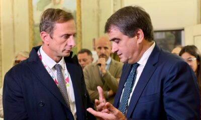 Il governatore Fedriga con il vicepresidente esecutivo della Commissione europea per la Coesione e le riforme Raffaele Fitto