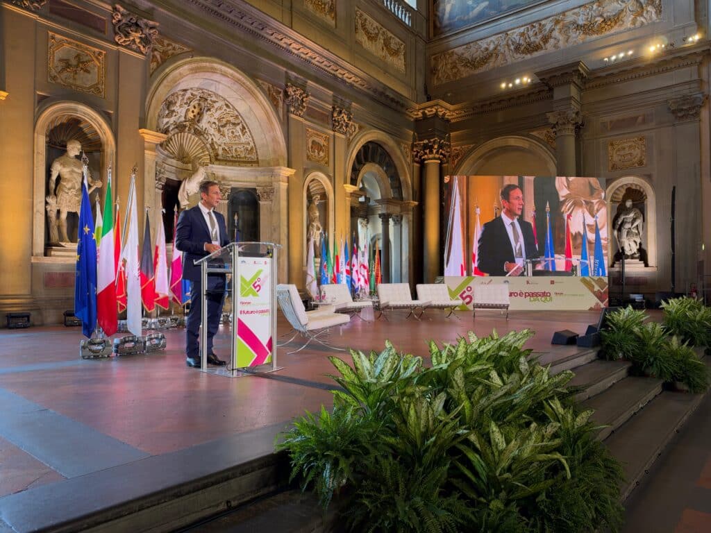 L'intervento del governatore del Friuli Venezia Giulia e presidente della Conferenza delle Regioni Massimiliano Fedriga in chiusura del Festival svoltosi a Firenze