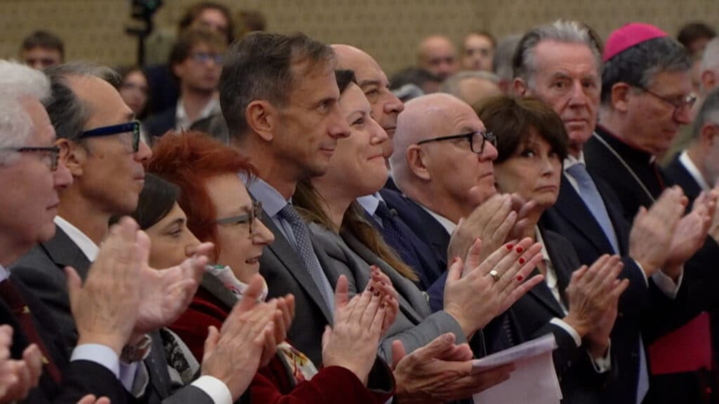 Il governatore del Friuli Venezia Giulia Massimiliano Fedriga alla cerimonia di apertura dell'anno accademico 2026/27 assieme agli assessori regionali all'Università e ricerca Alessia Rosolen e alla Difesa dell'ambiente Fabio Scoccimarro.