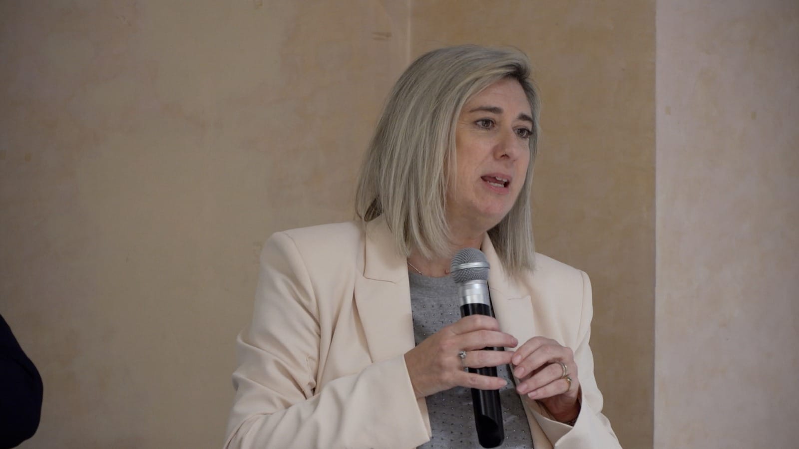 L'assessore Amirante durante il suo intervento