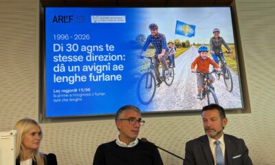 L'assessore regionale alle Autonomie locali e lingue minoritarie Pierpaolo Roberti alla presentazione della Gramatiche furlane di riferiment