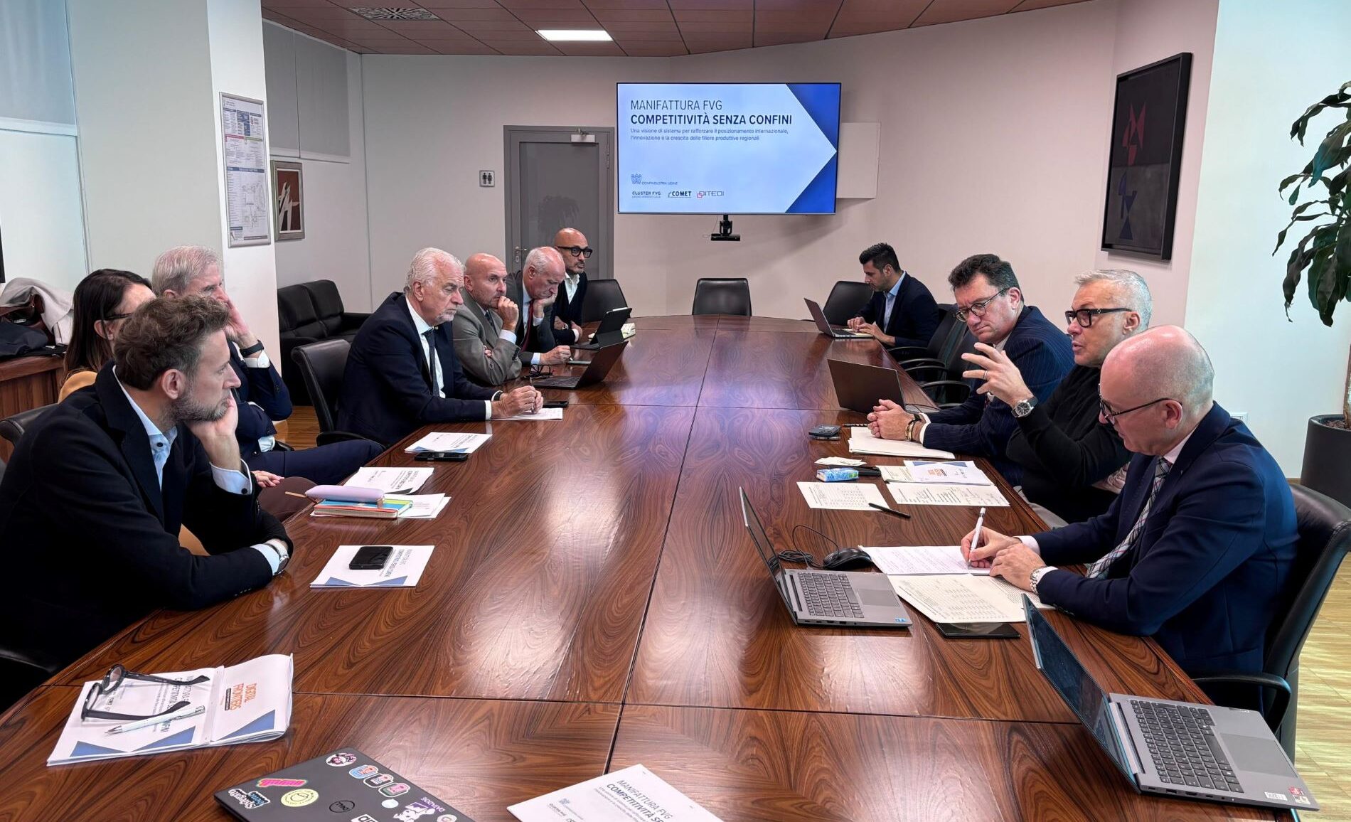 L'assessore Bini mentre interviene