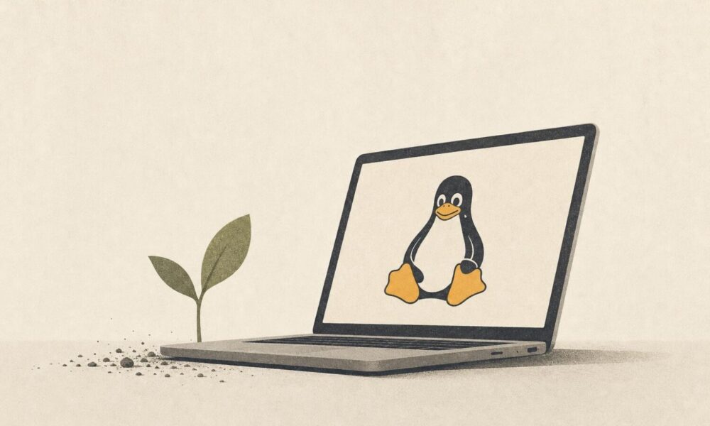 Illustrazione editoriale sul tema: Linux Day, Udine torna alla giornata del software libero: appuntamento a Martignacco il 24 ottobre