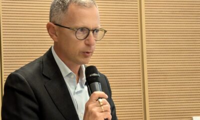 L'assessore regionale alle Risorse mentari in unmomento del suo intervento a Villa Manin di Codroipo