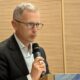 L'assessore regionale alle Risorse mentari in unmomento del suo intervento a Villa Manin di Codroipo