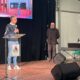 L'intervento dell'assessore regionale alle Autonomie Locali Pierpaolo Roberti alla cerimonia di inaugurazione della Scuola secondaria di primo grado di Fiume Veneto "Dante Alighieri"