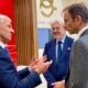 Da sinistra, Andrea Illy, il presidente della Camera di commercio Antonio Paoletti e il governatore Massimiliano Fedriga